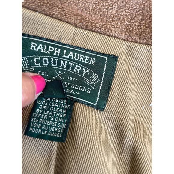 VTG 70’s RALPH LAUREN COUNTRY SUEDE JACKET CHESTNUT ILGWU LOGO MADE IN USA SZ M - Picture 16 of 16
